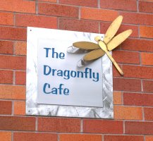 Dragonfly Cafe sign at Clark County Public Service Center